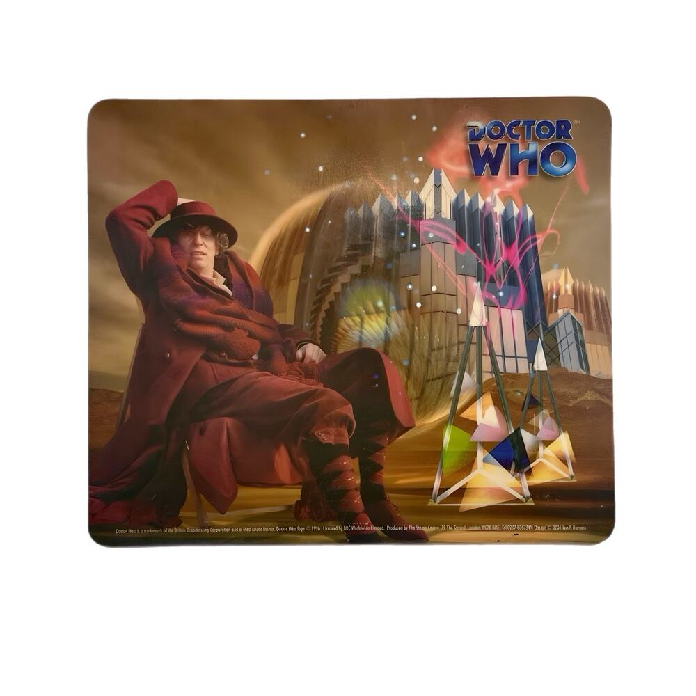 Doctor Who Tom Baker 4th Doctor Mouse Pad Desk Mat Sci-Fi TV Show Collectible